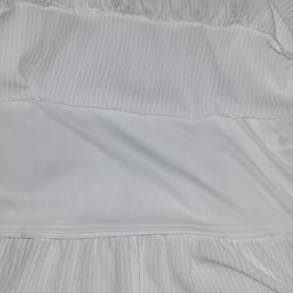 NWT London Times Women's Smocked Waist Boho Flattering Ruffle Maxi Dress - Picture 5 of 6